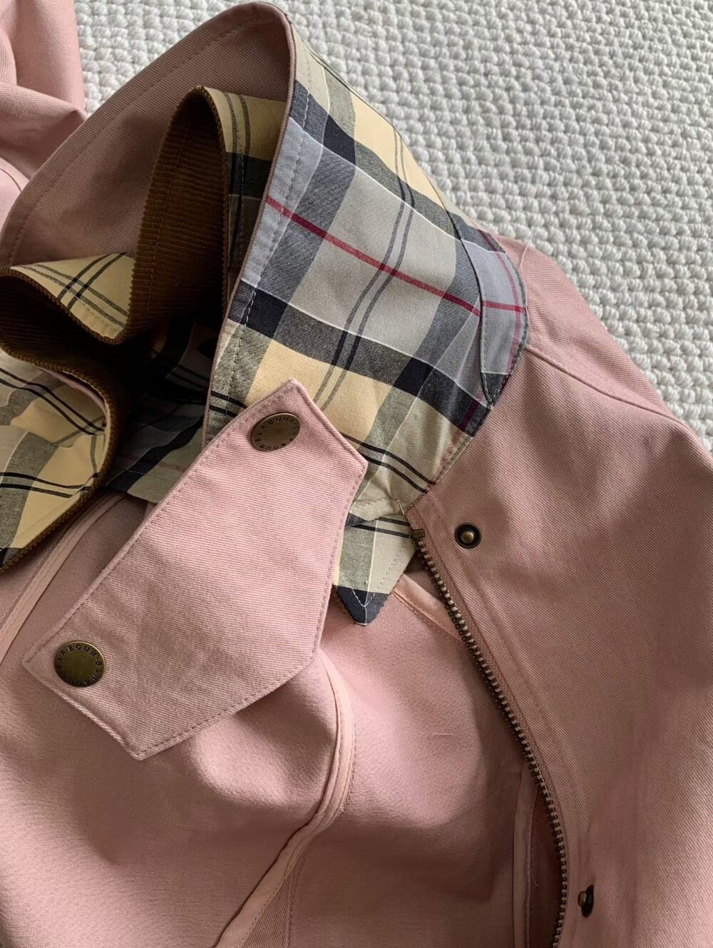 Barbour Cropped Beadnell Casual Jacket - Picture 11 of 12